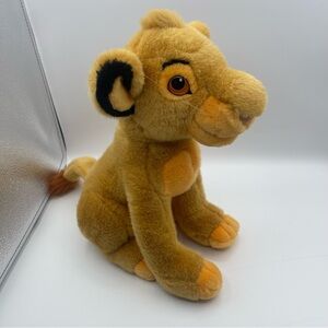 Vintage Disney Store Lion King Young Simba Cub 14" Plush Stuffed Animal 1990s